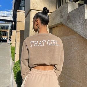 That Girl Cropped Sweatshirt - Small